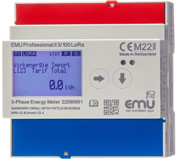 Dostępny 3-fazowy licznik energii MID - EMU Professional II 3/100 LoRa