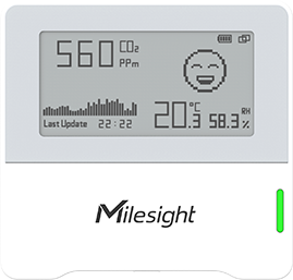 Czujnik jakości powietrza e-ink LoRaWAN | Milesight AM103