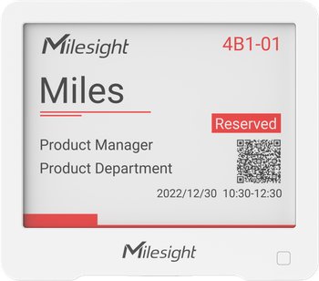 Wyświetlacz IoT E-Ink LoRaWAN | Milesight DS3604