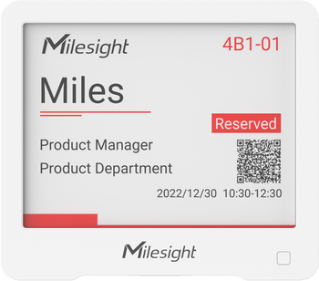 Wyświetlacz IoT E-Ink LoRaWAN | Milesight DS3604