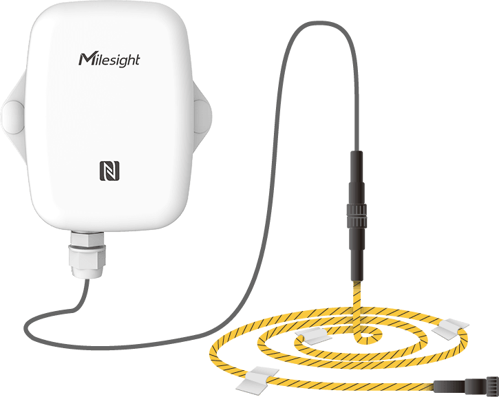 Milesight EM300-ZLD-868M | Obszarowy detektor przecieków z pomiarem temperatury i wilgotności LoRaWAN®